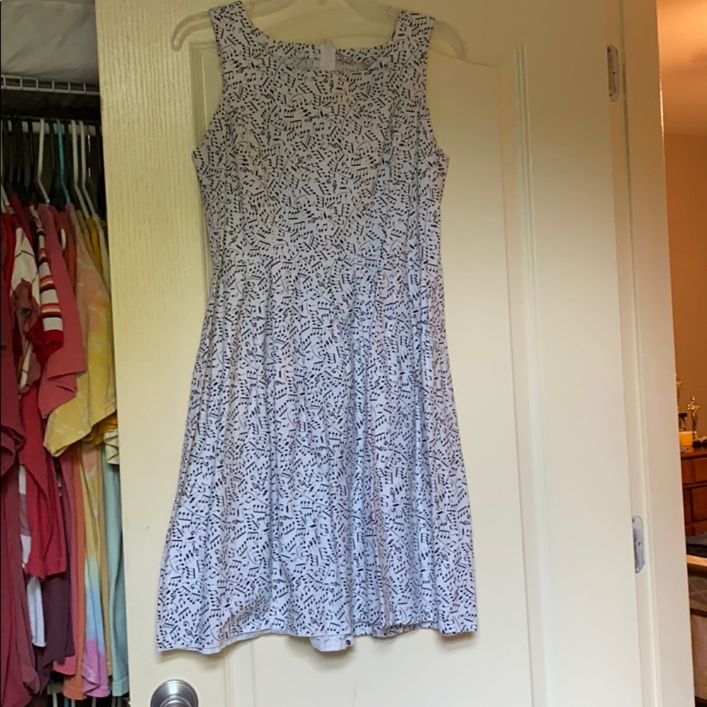 Hand Sewn Music Note Dress